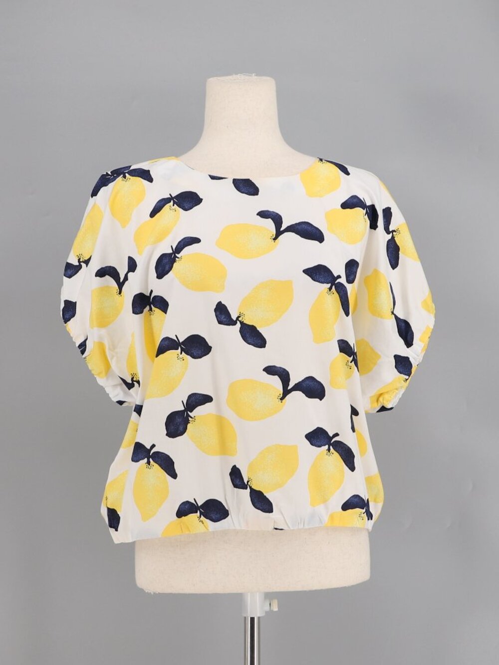 LOFT Lemon Bubble Hem Top Size Mp